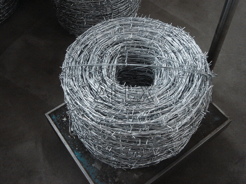 galvanized barbed wire