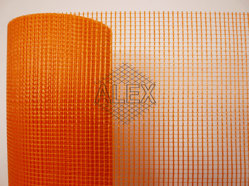 orange fiberglass mesh